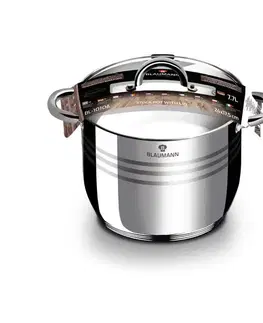 Hrnce BLAUMANN - Hrniec nerez 7,7L a sklenená pokrievka 24cm