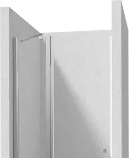 Sprchovacie kúty DEANTE - Kerria Plus chróm sprchové dvere bez stenového profilu, 100 cm - výklopné KTSU043P