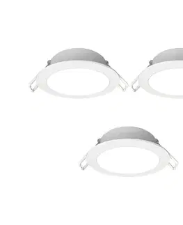 Svietidlá  B.V. - SADA 3x LED Vonkajšie podhľadové svietidlo LED/4,8W/230V 4000K IP65 biela B10405QA3