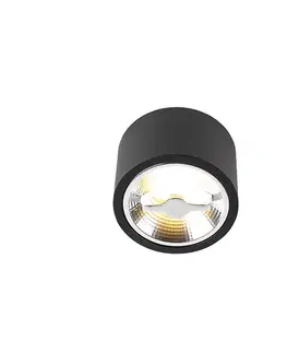 Bodove svetla Moderné stropné bodové svetlo čierne AR111 vrátane LED - Expert