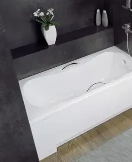 Vane BESCO - Obdĺžniková vaňa ARIA / ARIA PLUS - Madla - Nie, Nožičky k vani - Bez nožičiek, Rozmer vane - 170 × 70 cm VANARIA170
