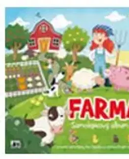 Nalepovačky, vystrihovačky, skladačky Samolepkový album - Farma