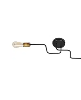 Svietidlá  Prisadený luster TUBE 2xE27/15W/230V P-1924/2 BK+AB
