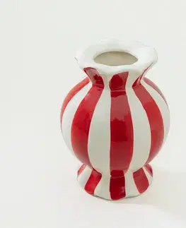 Vianočné dekorácie Váza Peppermint 13x18 cm