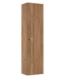 Skrinky do kúpeľne Elvisia Vysoká skrinka do kúpeľne BELLO Oak craft