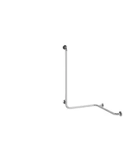 Svietidlá BEMETA Madlo do sprchy 66 × 118 cm, nerez/strieborné 301112022