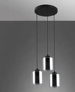 Lampy do obývačky Luster SIERRA 11719 MM BLACK 3XE27