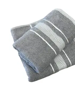 Uteráky Froté uterák deluxe Monako sivý 30 x 50cm TiaHome
