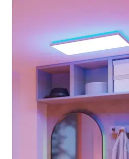 Svietidlá Eglo 901477 -LED RGBW St. kúpeľ. svietidlo ROVITO-Z 17,2W/230V 30x57cm IP44 biela 901477