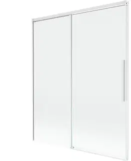 Sprchové dvere MEXEN/S - Rox vaňová zástena 2-krídlová posuvná 140 x 150, transparent, biela 8C9-140-001-20-00