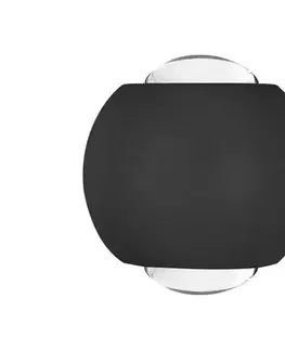 LED osvetlenie  LED Vonkajšie nástenné svietidlo LED/2W/230V 4000K IP54 čierna 10586