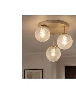 Svietidlá BRILAGI - Prisadený luster STELLA 3xE27/60W/230V béžová/zlatá 85-018B