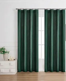 Závesy do spálne Záves na páske NORI 008/165GSM 140x250 zelený