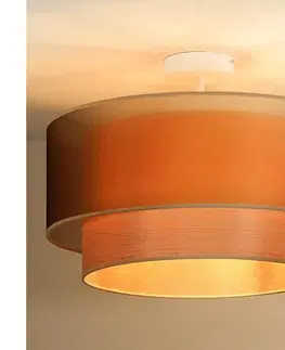 Svietidlá  - Prisadený luster WOOD BOHO 1xE27/15W/230V pr. 45 cm medená/béžová 604949