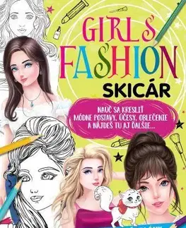 Pre deti a mládež - ostatné Girls fashion - skicár