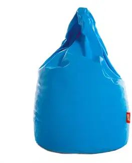Taburetky Sedací vak XL ekokoža blankytný modrý