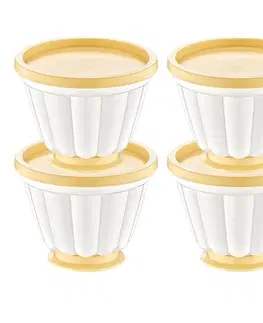Kuchynské formičky MAKRO - Forma na puding 4ks, rôzne farby