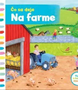 Leporelá, krabičky, puzzle knihy Čo sa deje na farme - Rebecca Finnová