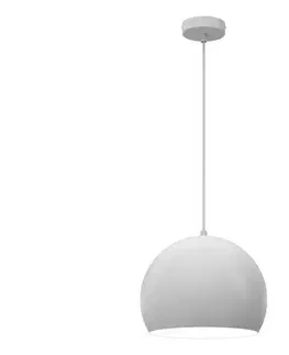 Svietidlá  Závesné svietidlo SOOL na lanku 1xE27/15W/230V pr. 27 cm biela 1244