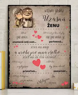 Tabuľky s venovaním (darčeky) Darček na Valentína - Najkrajšie vyznanie lásky pre najlepšiu ženu na svete