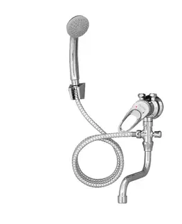 Kúpeľňové batérie Mereo Batéria kombinovaná páková so sprchou pre nízkotl. ohrievače, ramienko 15cm, sprcha, hadica 1,5m CBE301025M