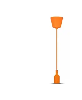 Svietidlá  Luster na lanku 1xE27/60W/230V oranžová 3484