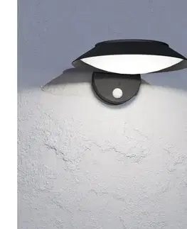 Záhradné lampy Eglo 901079 - Solárne LED nástenné svietidlo so senzorom CERRISI LED/7W/3,7V IP44 901079