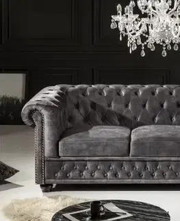 Pohovky a gauče Chesterfield pohovka 3-miestna MIDAS Dekorhome