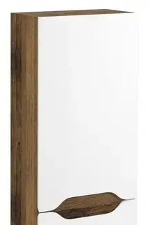 Kúpeľňový nábytok SAPHO - WAVE skrinka vysoká 40x140x20cm, ľavá/pravá, biela/dub collingwood WA250-3019