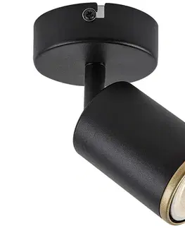 Svietidlá Rabalux 73107 - Nástenné bodové svietidlo NOLIE 1xGU10/15W/230V čierna 73107