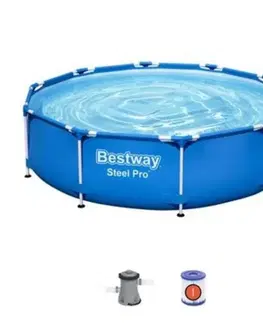 Bazény Bestway Bazén 305x76 cm Bestway Steel Pro, 56679, kartušová filtrácia
