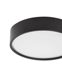 Svietidlá Rabalux 75011 - LED Stropné svietidlo so senzorom LARCIA LED/19W/230V IP44 čierna 75011