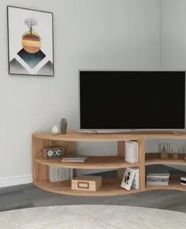 TV stolíky MELL rohový TV stolík, borovica