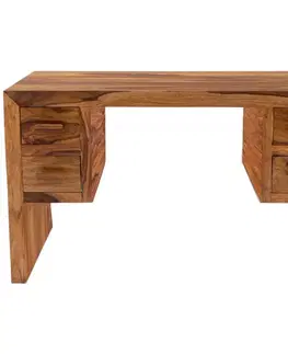 Písacie a pracovné stoly Písací stôl Kali 130x76x70 indický masív palisander