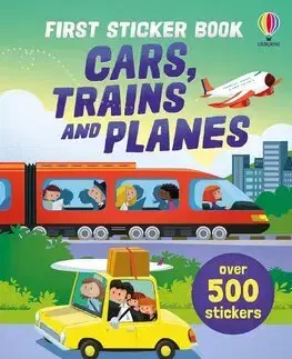 Nalepovačky, vystrihovačky, skladačky First Sticker Book Cars, Trains and Planes - Sam Taplin,Simon Tudhope,Wesley Robins