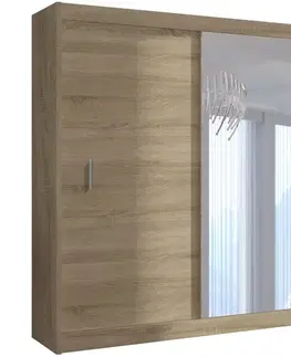 Šatníkové skrine Skriňa Solo 203 sonoma
