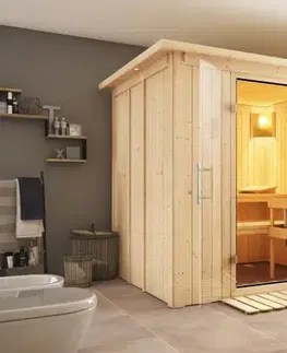 Sauny Interiérová fínska sauna 196 x 170 cm Dekorhome