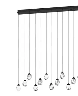 Svietidlá Eglo 390358 - LED Stmievateľný luster na lanku SINDICAT 14xLED/3W/230V čierna/číra 390358