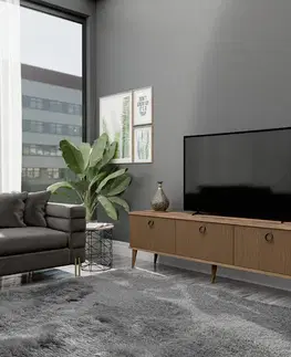 TV stolíky FORD TV stolík na nožičkách, orech