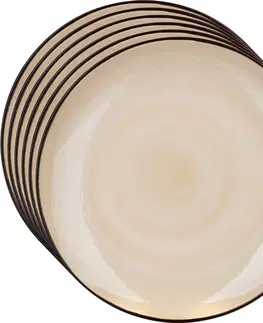 Taniere Banquet Súprava 6 plytkých tanierov Palas 27 cm, krémová
