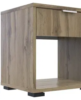 Nočné stolíky NABBI Nosen N2 nočný stolík dub tahoe