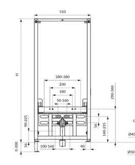 Záchody OMNIRES - Skrytý bidetový rám STRONGFRAME SFBI1
