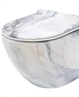 Sanitárna keramika Závesná misa Carlo Mini Rimless žula mat