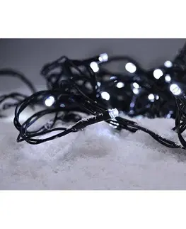 Vianočné dekorácie Solight Vianočná reťaz 200 LED studená biela, 20 m, M