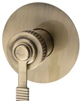 Kúpeľňové batérie SAPHO - VERSI podomietková sprchová batéria, 1 výstup, bronz RV041/18