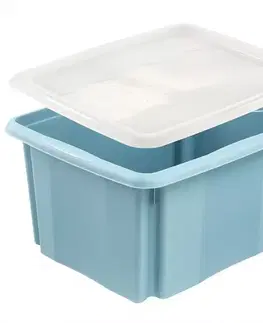 Dekorácie a bytové doplnky Otočný box s vekom blue 41,5x35,5x22 24l