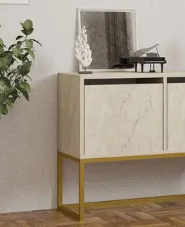 Komody Konzolový stolík Zermat - Travertine
