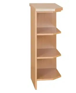 Kuchynské dolné skrinky KONDELA Lora MDF New S30N P dolná rohová kuchynská skrinka jelša