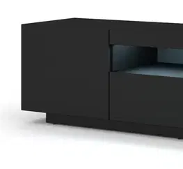 TV stolíky ArtBm TV stolík AURA 150 | čierny mat