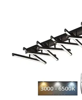 Svietidlá  LED Stmievateľný prisadený luster LED/125W/230V 3000-6500K + diaľkové ovládanie J3372/BCH